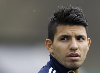 Aguero: on the comeback trail.