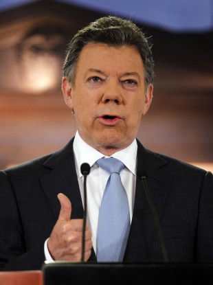 Colombia's President Juan Manuel Santos