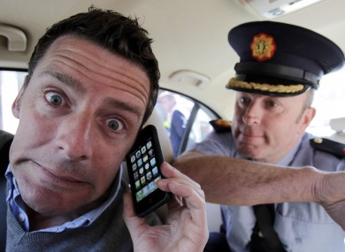 File photo of actor Tom O'Sullivan (left) and Assistant Garda Commissioner for Traffic John Twomey