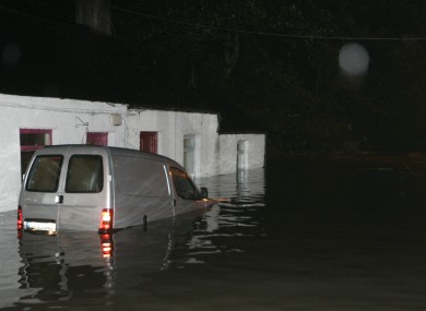 Flooding in the Kilmainham area of Dublin in 2010.