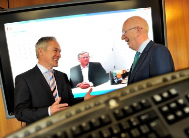HubSpot chief operating officer JD Sherman, right, announced the development with jobs minister Richard Bruton earlier today.