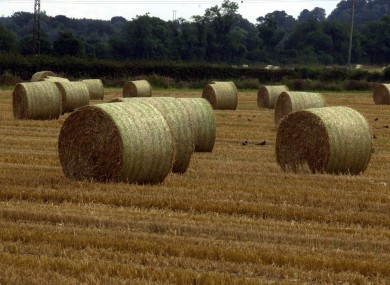 A lorry-load of hay bales caught fire on the M1 this evening. (stock pic)