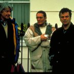 Neil Jordan, Stephen Woolley and Nik Powell on the set.