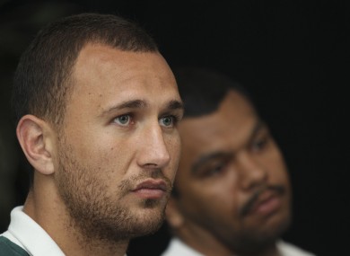 Quade Cooper is currently unhappy with the Australian set-up.