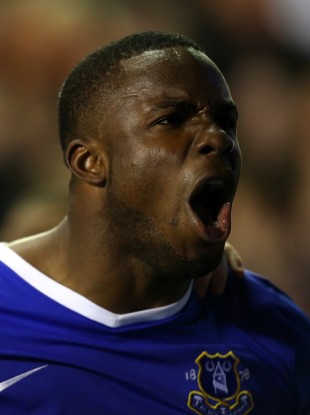 Everton's Victor Anichebe will hope to have better luck with officials than he did against Newcastle.