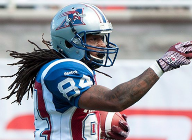Trent Guy of the Montreal Alouettes.