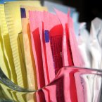 Saccharin, the artificial sweetener in products like 