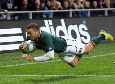Bryan Habana will hope to end the Rugby Championship campaign on a flying note.
