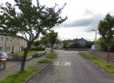 Cushlawn Estate in Tallaght, where a man was arrested last night when found to be in possession of a suspicious device.