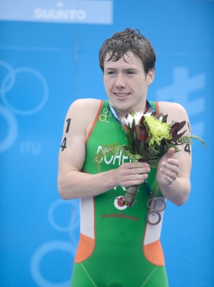 Con Doherty celebrates his World Junior Bronze Medal.