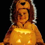 Sean Tatar takes part in a Halloween trail in Bushy Park, Dublin. (Niall Carson/PA Wire)