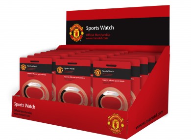 Pride Watches are producing watches for Manchester Utd (pictured) and Liverpool, going on sale from mid-November.