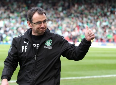 Thumbs up: Pat Fenlon.