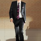 Fianna Fáil's Charlie McConalogue rocked the 70s-style tie. Photo: Laura Hutton/Photocall Ireland