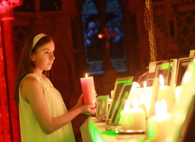 Light bearer Ali Kenny (age 13) at the Christmas Celebration of Light