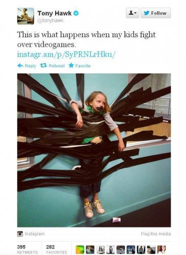 tony hawk parenting
