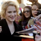 Evan Rachel Wood pictured at this year's Sundance festival. She's married to Jamie Bell and her latest film is 