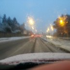 Trevor Hunt sent this snap of the Belgard Road in Tallaght at around 8 this morning when the snow was falling. 