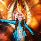 Performers from LUXE Art Group walk through the streets of Dublin during the Procession of Light. (Photo: Leon Farrell/Photocall Ireland)