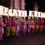 Performers from LUXE Art Group walk through the streets of Dublin during the Procession of Light. (Photo: Leon Farrell/Photocall Ireland)