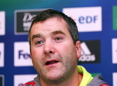 Munster forwards coach Anthony Foley.