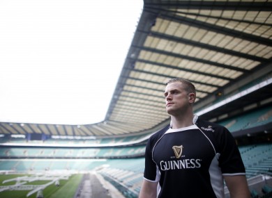 Jamie Heaslip pictured at the launch of GUINNESS' Made of More RBS 6 Nations campaign at Twickenham Stadium.