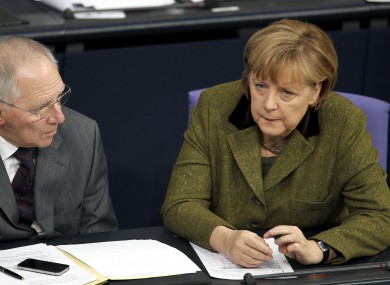 The Christian Democrats of Wolfgang Schauble (left) and Angela Merkel are neck-and-neck with an opposition coalition in elections in Lower Saxony.