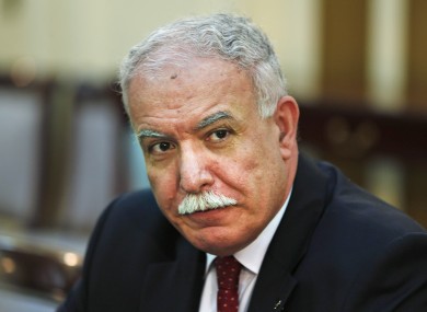 Palestinian foreign minister Riyad Al-Malki says he has raised his administration's financial shortage with the Arab League.