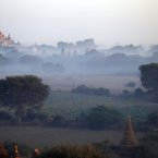 Ancient temples stand during the sun rise in Bagan, central
Myanmar. (AP Photo/Khin Maung Win)
