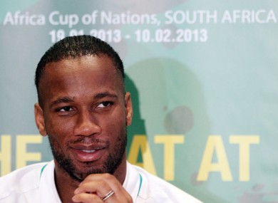 Drogba is currently on international duty with the Ivory Coast at the African Cup of Nations.