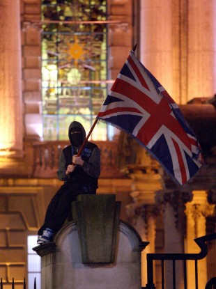 Protests over the restrictions on flying the union flag at Belfast City Hall have taken place in the North in recent weeks.