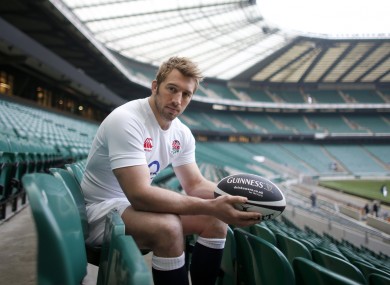 England's Chris Robshaw pictured at the Guinness Made of More RBS 6 Nations launch.