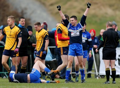 Action from today's semi-final between DIT and DCU.