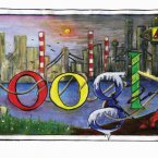 Doodle 4 Google finalist Emma Brady from St. Michael’€™s Holy Faith, Finglas, Dublin.
