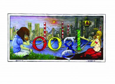 A doodle by finalist Emma Brady of St Michael's in Finglas