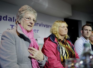 Marina Gambold, Mary Smyth and Stephen O'Riordan of Magdalene Survivors Together