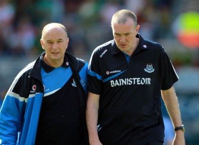 David Hickey with former Dublin boss Pat Gilroy.