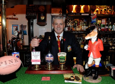 British and Irish lions head coach Warren Gatland.