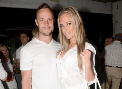 Oscar Pistorius (left) and Reeva Steenkamp.
