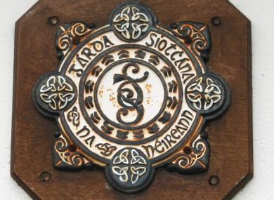 A general view of a sign at Kill station, Kildare, on the day the station closed its doors