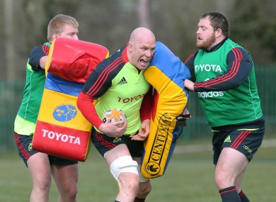 Paul O'Connell enjoying today's training run.