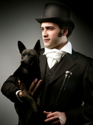 If we're stinking rich, we would also commission a portrait of ourselves and our dog, like this one...